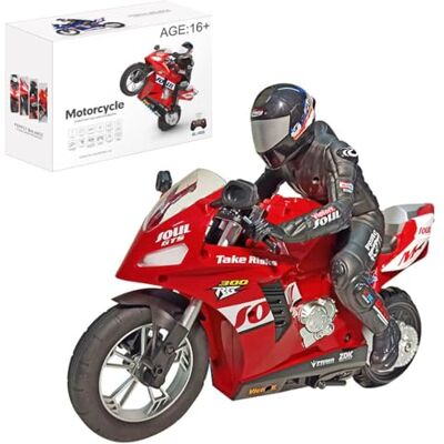 SpedUpX Moto télécommandée Stunt HC-208 1/6 Moto électrique à Deux Roues et Double Moteur 2,4 GHz à équilibrage Automatique avec Gyroscope 6 Axes pour Adulte(Rouge) - Publicité SpedUpX Moto télécommandée Stunt HC-208 1/6 Moto électrique à Deux Roues et Double Moteur 2,4 GHz à équilibrage Automatique avec Gyroscope 6 Axes pour Adulte(Rouge) - Publicité