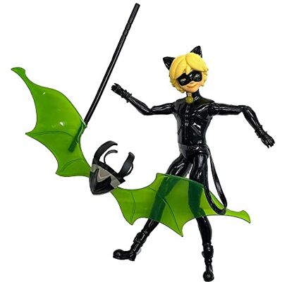 BANDAI Miraculous Ladybug Mini-poupée Chat Noir Poupée articulée 12 cm et Ses Accessoires P50403 - Publicité BANDAI Miraculous Ladybug Mini-poupée Chat Noir Poupée articulée 12 cm et Ses Accessoires P50403 - Publicité