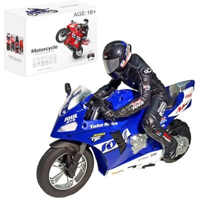 SpedUpX Moto télécommandée Stunt HC-208 1/6 Moto électrique à Deux Roues et Double Moteur 2,4 GHz à équilibrage Automatique avec Gyroscope 6 Axes pour Adulte(Bleu) - Publicité SpedUpX Moto télécommandée Stunt HC-208 1/6 Moto électrique à Deux Roues et Double Moteur 2,4 GHz à équilibrage Automatique avec Gyroscope 6 Axes pour Adulte(Bleu) - Publicité