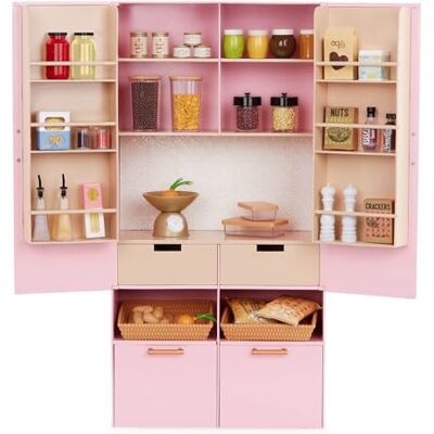 Our Generation Joli Garde-Manger Ensemble de Meubles de Cuisine pour la Maison Aliments factices Accessoires pour poupées de 46 cm Jeu imaginatif Jouet pour Enfants de 3 Ans et + - Publicité Our Generation Joli Garde-Manger Ensemble de Meubles de Cuisine pour la Maison Aliments factices Accessoires pour poupées de 46 cm Jeu imaginatif Jouet pour Enfants de 3 Ans et + - Publicité