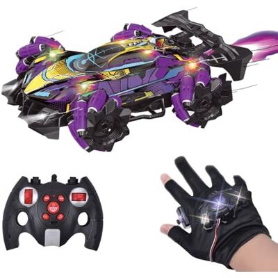 Racing Speedy Voiture télécommandée de Course avec Gant de contrôle et Manette Véhicule Rotation 360°, lumières LED et fumée - Publicité Racing Speedy Voiture télécommandée de Course avec Gant de contrôle et Manette Véhicule Rotation 360°, lumières LED et fumée - Publicité