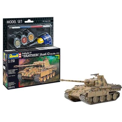Ensemble Modèle Revell Panther Ausf. G - Char, 1:72, 124 Pièces - Publicité Ensemble Modèle Revell Panther Ausf. G - Char, 1:72, 124 Pièces - Publicité