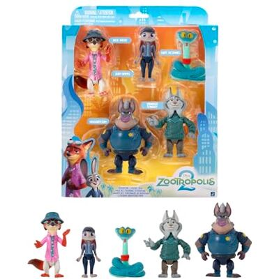 Disney Pack Zootopie 2 Aventure de de 5 Figurines articulées de 7,5 cm avec Deux Personnages Agents Secrets Série pour collectionneurs Convient aux Enfants à partir de 4 Ans - Publicité Disney Pack Zootopie 2 Aventure de de 5 Figurines articulées de 7,5 cm avec Deux Personnages Agents Secrets Série pour collectionneurs Convient aux Enfants à partir de 4 Ans - Publicité