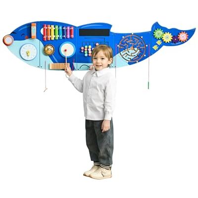 VEVOR Panneaux Muraux d'Activités Orque, 12 Jeux, Jouet Mural Sensoriel Montessori pour Enfants 3-12 Ans, Centre d'Activités d'apprentissage, Salle de Jeux des Tout-Petits, Crèche, Salle de Classe - Publicité VEVOR Panneaux Muraux d'Activités Orque, 12 Jeux, Jouet Mural Sensoriel Montessori pour Enfants 3-12 Ans, Centre d'Activités d'apprentissage, Salle de Jeux des Tout-Petits, Crèche, Salle de Classe - Publicité