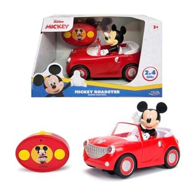 Jada Disney Radio-Commandée Mickey Roadster Avance et Recule Figurine Incluse A Partir de 3 Ans - Publicité Jada Disney Radio-Commandée Mickey Roadster Avance et Recule Figurine Incluse A Partir de 3 Ans - Publicité