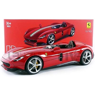 Bburago - Ferrari Monza SP1 - 1/18 - Rouge - Voiture diecast - Publicité Bburago - Ferrari Monza SP1 - 1/18 - Rouge - Voiture diecast - Publicité