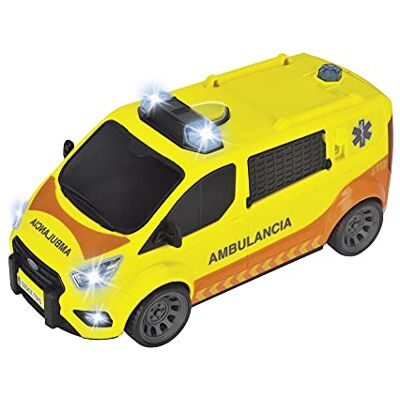Dickie Toys Dickie Ambulance SEM 28 cm, lumière et Son, Ouverture des Portes arrière, à partir de 3 Ans (203715013SI4) - Publicité Dickie Toys Dickie Ambulance SEM 28 cm, lumière et Son, Ouverture des Portes arrière, à partir de 3 Ans (203715013SI4) - Publicité