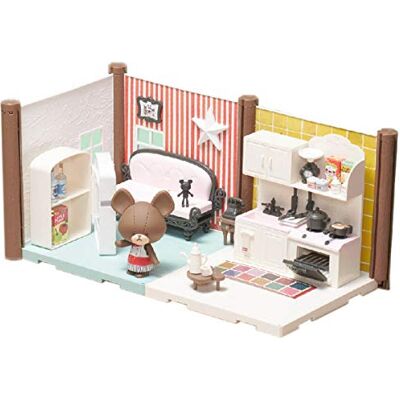 BANDAI Haco Room Kit Cuisine & Salon 99 Pièces à Assembler Poupée Jackie, Double Pièce de Maison et Nombreux Accessoires Mini-Univers Jeu de Construction - Publicité BANDAI Haco Room Kit Cuisine & Salon 99 Pièces à Assembler Poupée Jackie, Double Pièce de Maison et Nombreux Accessoires Mini-Univers Jeu de Construction - Publicité