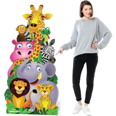 STAR CUTOUTS Figurine Géante Animaux De La Jungle 160 x 78 cm Carton Multicolore Décoration - Publicité STAR CUTOUTS Figurine Géante Animaux De La Jungle 160 x 78 cm Carton Multicolore Décoration - Publicité