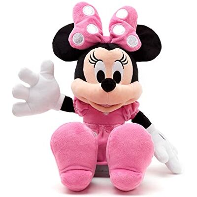Disney Peluche pour Enfants Minnie de Taille Moyenne, 45 cm, Personnage câlin au Toucher Doux et aux détails brodés, Robe à Pois et nœud Convient dès la Naissance - Publicité Disney Peluche pour Enfants Minnie de Taille Moyenne, 45 cm, Personnage câlin au Toucher Doux et aux détails brodés, Robe à Pois et nœud Convient dès la Naissance - Publicité
