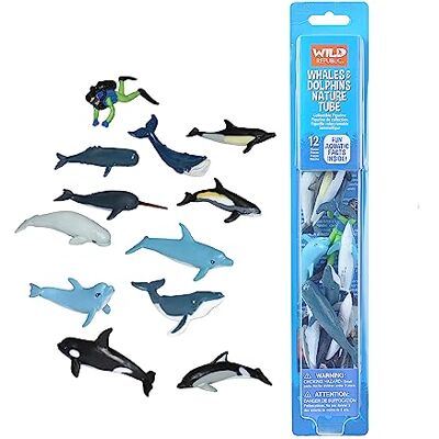 WILD REPUBLIC Nature Tube Baleine et Dauphin, 12 Espèces de Baleine et Dauphin Animaux Miniatures, Cadeau de Noël pour Enfants, Figurines à Collectionner, Super pour Le Jeu Interactif - Publicité WILD REPUBLIC Nature Tube Baleine et Dauphin, 12 Espèces de Baleine et Dauphin Animaux Miniatures, Cadeau de Noël pour Enfants, Figurines à Collectionner, Super pour Le Jeu Interactif - Publicité