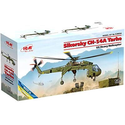 ICM Modèle Hélicoptère Sikorsky Ch-54a Tarhe Us Heavy Helicopter 53054 1/35 Modèle Panzer Promo - Publicité ICM Modèle Hélicoptère Sikorsky Ch-54a Tarhe Us Heavy Helicopter 53054 1/35 Modèle Panzer Promo - Publicité