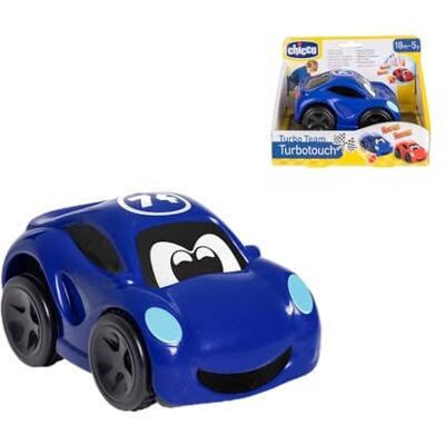 Chicco Turbo Touch Voiture de Course, Voiture Jouet pour Enfants, avec Sons Réalistes, Effet Vibrant, Jusqu'à 8 mètres de portée, Voiture de Sport, Couleur Bleue, Voitures pour Enfants, 2 Ans+ - Publicité Chicco Turbo Touch Voiture de Course, Voiture Jouet pour Enfants, avec Sons Réalistes, Effet Vibrant, Jusqu'à 8 mètres de portée, Voiture de Sport, Couleur Bleue, Voitures pour Enfants, 2 Ans+ - Publicité