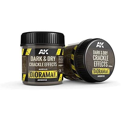 AK Interactive AK DIORAMA AK8032 DARK & DRY CRACKLE EFFECTS 100ml (Acrylic) - Publicité AK Interactive AK DIORAMA AK8032 DARK & DRY CRACKLE EFFECTS 100ml (Acrylic) - Publicité