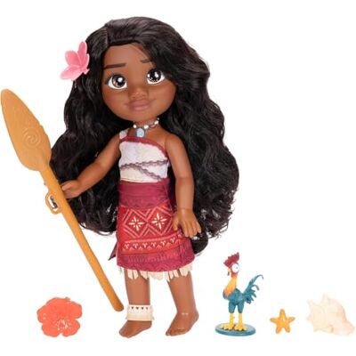 Disney Océanie 2 Poupée 38 cm de Vaiana Chanteuse, avec Ses Tenues Inspirées du Film d'Animation, Enrichi par des détails précieux, Ses Yeux Brillent - Publicité Disney Océanie 2 Poupée 38 cm de Vaiana Chanteuse, avec Ses Tenues Inspirées du Film d'Animation, Enrichi par des détails précieux, Ses Yeux Brillent - Publicité