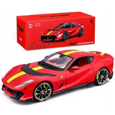 Bburago Ferrari 812 Competizione 1:18 18-16915 VOITURE ITALIENNE ROUGE - Publicité Bburago Ferrari 812 Competizione 1:18 18-16915 VOITURE ITALIENNE ROUGE - Publicité