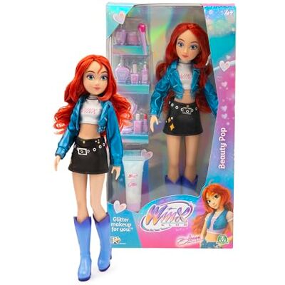 Winx Club Beauty Pop Doll Bloom with Fashion Concert Outfit & Glitter Gel Poupée de fée entièrement articulée avec Accessoires de beauté Jouet Officiel pour Filles Âge 4+ - Publicité Winx Club Beauty Pop Doll Bloom with Fashion Concert Outfit & Glitter Gel Poupée de fée entièrement articulée avec Accessoires de beauté Jouet Officiel pour Filles Âge 4+ - Publicité