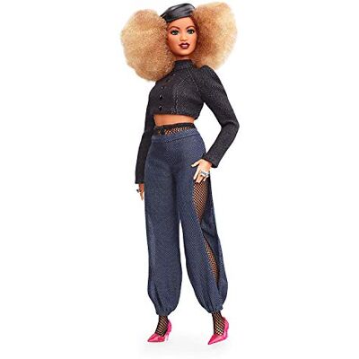 Barbie Marni Senofonte - Pantalons harem en denim - Poupée - Publicité Barbie Marni Senofonte - Pantalons harem en denim - Poupée - Publicité