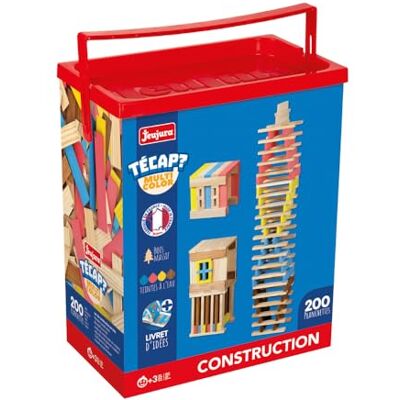 Jeujura TECAP Multicolor 200 Pièces Jeu de Construction 3 Ans 8312 Planchettes en bois Jeu d’équilibre créatif et imagination Modèles Inclus Idée cadeau enfant Fabriqué en France - Publicité Jeujura TECAP Multicolor 200 Pièces Jeu de Construction 3 Ans 8312 Planchettes en bois Jeu d’équilibre créatif et imagination Modèles Inclus Idée cadeau enfant Fabriqué en France - Publicité