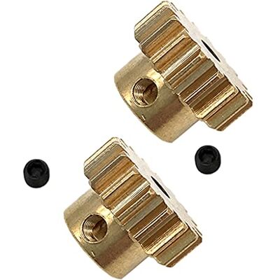 Paowsietiviity Lot de 2 pignons en laiton doré 17T pour WLtoys 12428 12423 12628 - Publicité Paowsietiviity Lot de 2 pignons en laiton doré 17T pour WLtoys 12428 12423 12628 - Publicité