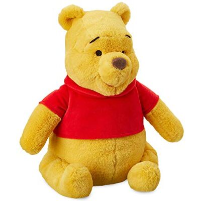 Disney Peluche Winnie l'ourson, 30 cm / 12", Peluche en Tissu Doux avec détails brodés et t-Shirt Rouge emblématique, Convient à Tous Les âges. Publicité Disney Peluche Winnie l'ourson, 30 cm / 12", Peluche en Tissu Doux avec détails brodés et t-Shirt Rouge emblématique, Convient à Tous Les âges. Publicité