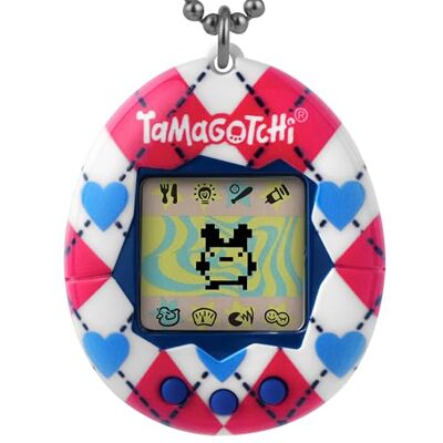 TAMAGOTCHI Original Argyle Heart Animal Jeu électronique Rouge Original - Publicité TAMAGOTCHI Original Argyle Heart Animal Jeu électronique Rouge Original - Publicité