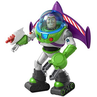 Mattel Disney Pixar Toy Story Figurine Buzz L'Éclair Super Armure avec accessoires, sons et lumières, jouet pour enfant, GTV23 - Publicité Mattel Disney Pixar Toy Story Figurine Buzz L'Éclair Super Armure avec accessoires, sons et lumières, jouet pour enfant, GTV23 - Publicité