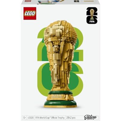 Lego Editions Trophée Officiel de la Coupe du Monde de la FIFA 43020 Jouet pour enfant dès 12 ans et adulte, minifigurine collector, jouet 3D, maquette DIY, football, idée cadeau, 2842 pièces - Publicité Lego Editions Trophée Officiel de la Coupe du Monde de la FIFA 43020 Jouet pour enfant dès 12 ans et adulte, minifigurine collector, jouet 3D, maquette DIY, football, idée cadeau, 2842 pièces - Publicité
