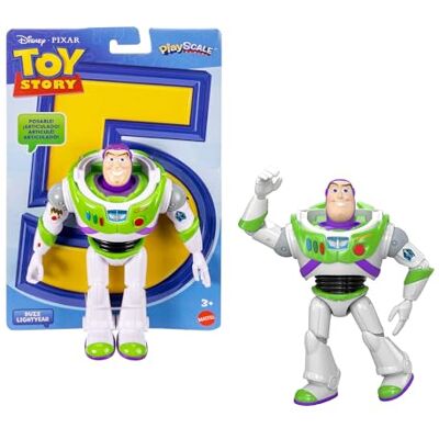 Mattel Disney et Pixar Toy Story 5 Figurine articulée Buzz l'Éclair Échelle 18 cm, 1 personnage clé, 8+ articulations mobiles, design fidèle au film, JKV15 - Publicité Mattel Disney et Pixar Toy Story 5 Figurine articulée Buzz l'Éclair Échelle 18 cm, 1 personnage clé, 8+ articulations mobiles, design fidèle au film, JKV15 - Publicité