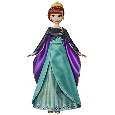 La Reine des neiges, poupée Anna chantante Tenue de Reine, Chante « Point d'avenir sans Nous » de La Reine des neiges 2 de Disney, pour Enfants, Version Française - Publicité La Reine des neiges, poupée Anna chantante Tenue de Reine, Chante « Point d'avenir sans Nous » de La Reine des neiges 2 de Disney, pour Enfants, Version Française - Publicité
