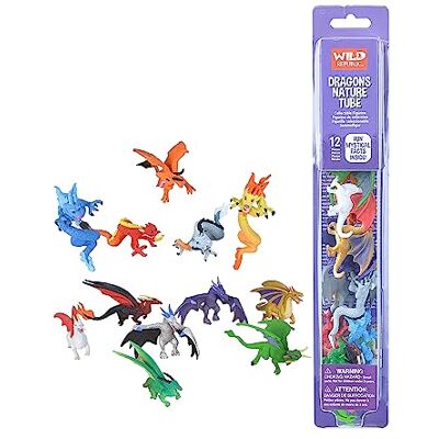 WILD REPUBLIC Nature Tube Dragon, 12 Espèces de Dragon Animaux Miniatures, Cadeau de Noël pour Enfants, Figurines à Collectionner, Super pour Le Jeu Interactif - Publicité WILD REPUBLIC Nature Tube Dragon, 12 Espèces de Dragon Animaux Miniatures, Cadeau de Noël pour Enfants, Figurines à Collectionner, Super pour Le Jeu Interactif - Publicité