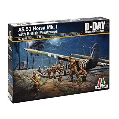 Italeri I1356 Maquette Aviation Planeur As.51 Horsa + Paras - Publicité Italeri I1356 Maquette Aviation Planeur As.51 Horsa + Paras - Publicité