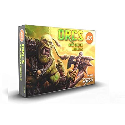 AK Interactive AK11600 Orcs et Modèles Verts 6x17ml - Publicité AK Interactive AK11600 Orcs et Modèles Verts 6x17ml - Publicité