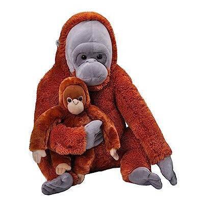 WILD REPUBLIC Mom and Baby Jumbo Orang-outan, Animal en Peluche, 76 cm, Idée Cadeau pour Enfants, Animal en Peluche, Jouet Écologique, Rembourré de Bouteilles d’Eau Recyclées - Publicité WILD REPUBLIC Mom and Baby Jumbo Orang-outan, Animal en Peluche, 76 cm, Idée Cadeau pour Enfants, Animal en Peluche, Jouet Écologique, Rembourré de Bouteilles d’Eau Recyclées - Publicité
