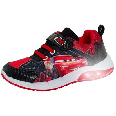 Disney Cars Chaussures de sport clignotantes pour garçon Lightning McQueen avec LED, Rouge, 8 UK Child - Publicité Disney Cars Chaussures de sport clignotantes pour garçon Lightning McQueen avec LED, Rouge, 8 UK Child - Publicité