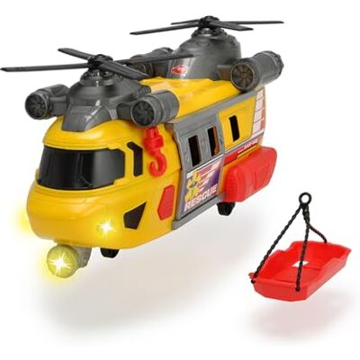 Dickie Toys 203306004 Hélicoptère de Sauvetage avec feu Avant Rotatif et Son, avec treuil, Piles incluses, 30 cm, à partir de 3 Ans, Multicolore - Publicité Dickie Toys 203306004 Hélicoptère de Sauvetage avec feu Avant Rotatif et Son, avec treuil, Piles incluses, 30 cm, à partir de 3 Ans, Multicolore - Publicité