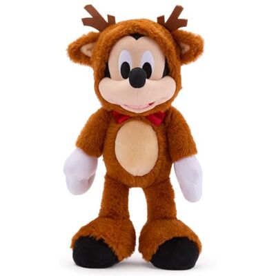 Disney Official Peluche Mickey en Renne et Tenue Festive de Taille Moyenne, idéale pour Une décoration de Noël, en Cadeau ou pour Une Collection, 34 cm - Publicité Disney Official Peluche Mickey en Renne et Tenue Festive de Taille Moyenne, idéale pour Une décoration de Noël, en Cadeau ou pour Une Collection, 34 cm - Publicité