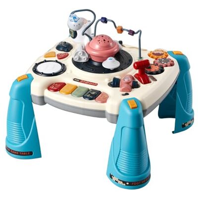 VEVOR Table Activité Bébé 6 Mois et Plus Table Apprentissage Bébé 12 Jeux Jouet Musical Éducatif pour Éveil Enfants Garçon Fille, avec Projecteur d'Étoiles à Lumière Douce, 60 Sons, Thème de l'espace - Publicité VEVOR Table Activité Bébé 6 Mois et Plus Table Apprentissage Bébé 12 Jeux Jouet Musical Éducatif pour Éveil Enfants Garçon Fille, avec Projecteur d'Étoiles à Lumière Douce, 60 Sons, Thème de l'espace - Publicité