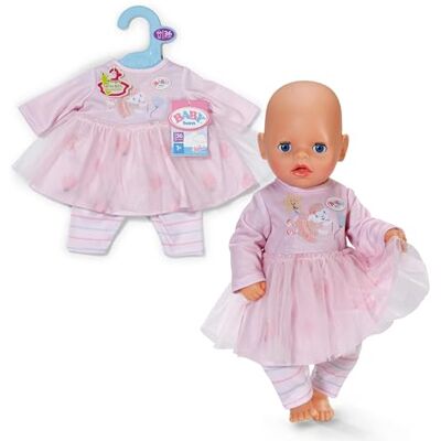 BABY born Robe Rose 36 cm avec Jupe en Tulle et Leggings Manches longues, jupe en tulle, legging, adapté aux poupons de 36 cm - Publicité BABY born Robe Rose 36 cm avec Jupe en Tulle et Leggings Manches longues, jupe en tulle, legging, adapté aux poupons de 36 cm - Publicité