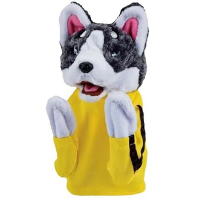 Takingup Marionnette à Main, Chien Kung Fu Husky, marionnette de Boxe Douce et sonore – Jouet interactif Lavable en Peluche Husky de Combat pour Les Tout-Petits - Publicité Takingup Marionnette à Main, Chien Kung Fu Husky, marionnette de Boxe Douce et sonore – Jouet interactif Lavable en Peluche Husky de Combat pour Les Tout-Petits - Publicité