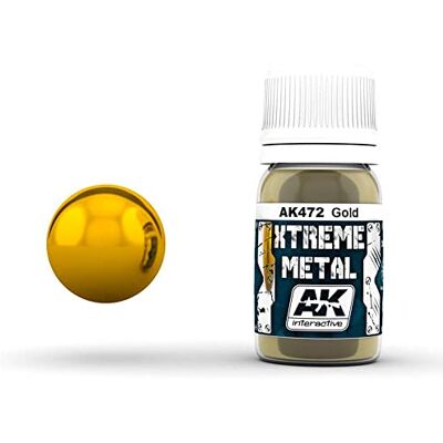 AK Interactive AK AK472 XTREME METAL GOLD (30ml) - Publicité AK Interactive AK AK472 XTREME METAL GOLD (30ml) - Publicité