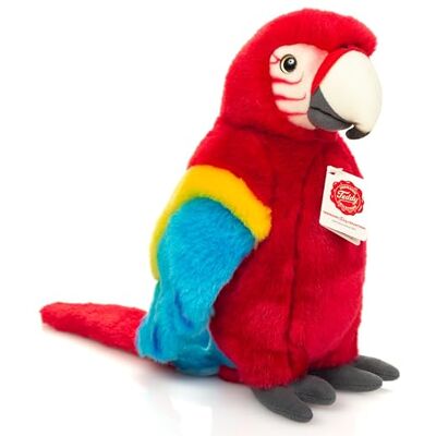 Hermann Teddy Teddy Hermann 94178 Perroquet Scarlachara Rouge 27 cm Peluche durable avec matériaux recyclés - Publicité Hermann Teddy Teddy Hermann 94178 Perroquet Scarlachara Rouge 27 cm Peluche durable avec matériaux recyclés - Publicité