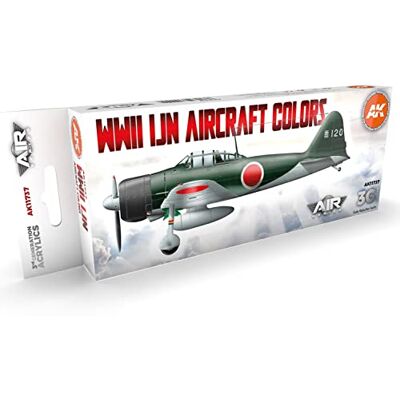 AK Interactive AK Acrylics 3Gen AIRCRAFT SET AK11737 WWII IJN Aircraft Colors SET 3G (8x17ml) - Publicité AK Interactive AK Acrylics 3Gen AIRCRAFT SET AK11737 WWII IJN Aircraft Colors SET 3G (8x17ml) - Publicité