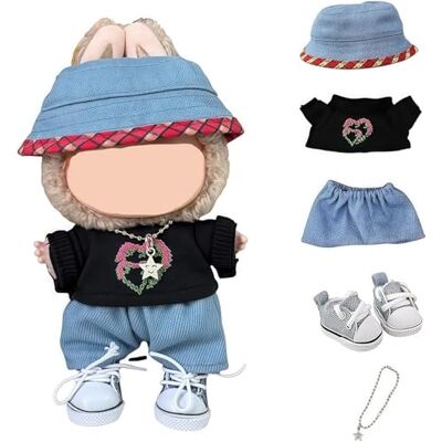DLAYLQZG Vêtements pour Poupée for Labubu 17cm Coffret Cadeau en Peluche Crochet avec Accessoires, Costume Déguisement Mignon pour Enfants, Idéal Filles et Garçons (Style 2) - Publicité DLAYLQZG Vêtements pour Poupée for Labubu 17cm Coffret Cadeau en Peluche Crochet avec Accessoires, Costume Déguisement Mignon pour Enfants, Idéal Filles et Garçons (Style 2) - Publicité