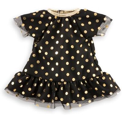 Corolle Robe Noire Pois Or, Vêtement pour Poupée Ma 36 cm, dès 3 Ans, 9000213100 - Publicité Corolle Robe Noire Pois Or, Vêtement pour Poupée Ma 36 cm, dès 3 Ans, 9000213100 - Publicité