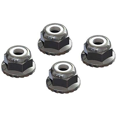 ARRMA AR708008 Flanged Nyloc Locknut 4mm Silver 4 ARAC9699 Parts - Publicité ARRMA AR708008 Flanged Nyloc Locknut 4mm Silver 4 ARAC9699 Parts - Publicité