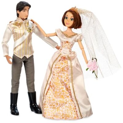 Disney Dolls & Games Ensemble de poupées de mariage de princesse (Rapunzel et Prince Eugene) Jouets de princesse avec détails moulés, costumes de mariage de luxe, emballage de présentation - Publicité Disney Dolls & Games Ensemble de poupées de mariage de princesse (Rapunzel et Prince Eugene) Jouets de princesse avec détails moulés, costumes de mariage de luxe, emballage de présentation - Publicité