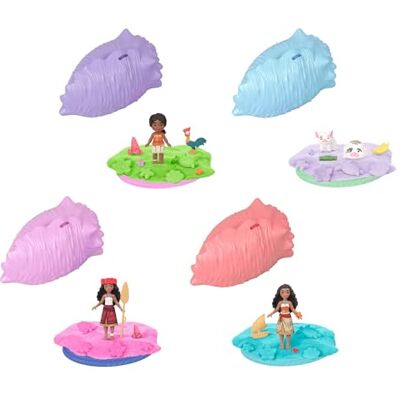 Mattel Disney Coquillage Océan Surprise Vaiana Petite poupée ou Figurines d’Animaux avec Sable à Modeler et 3 Accessoires, inspirés du Film (Les Personnages Peuvent Varier), JJV43 - Publicité Mattel Disney Coquillage Océan Surprise Vaiana Petite poupée ou Figurines d’Animaux avec Sable à Modeler et 3 Accessoires, inspirés du Film (Les Personnages Peuvent Varier), JJV43 - Publicité
