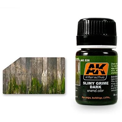 AK Interactive AK Weathering AK026 SLIMY GRIME DARK (35ml) - Publicité AK Interactive AK Weathering AK026 SLIMY GRIME DARK (35ml) - Publicité