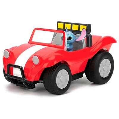 Jada Disney Radio-Commandée Stitch Buggy 1/24 Directions Avant-arrière et Gauche-Droite, avec Fonction Turbo Figurine Incluse sous Licence A Partir de 6 Ans - Publicité Jada Disney Radio-Commandée Stitch Buggy 1/24 Directions Avant-arrière et Gauche-Droite, avec Fonction Turbo Figurine Incluse sous Licence A Partir de 6 Ans - Publicité